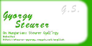 gyorgy steurer business card